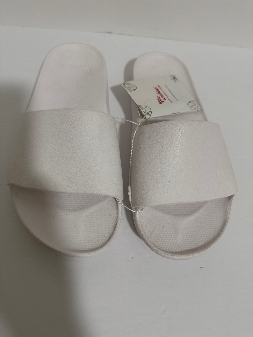 Archies White Unisex Slide Sandals Men’s Size 9 - Picture 3 of 5